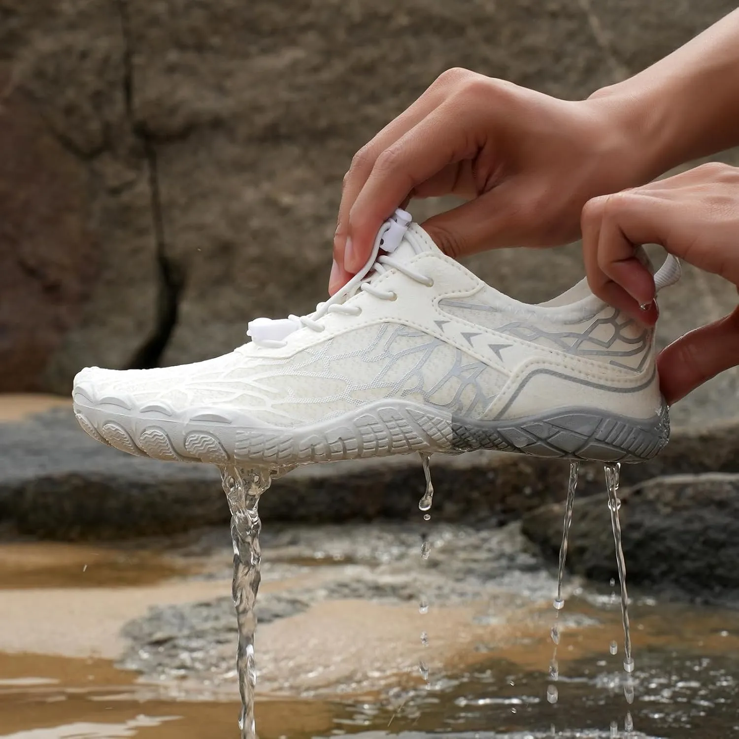Hike Barefoot Shoes for Women and Men- Pro Wide Toe Box,Walking Barefoot Shoe,Healthy & Non-Slip,Breathable Athletic Sneaker Comfortable Outdoor Hiking Footwear(Unisex)