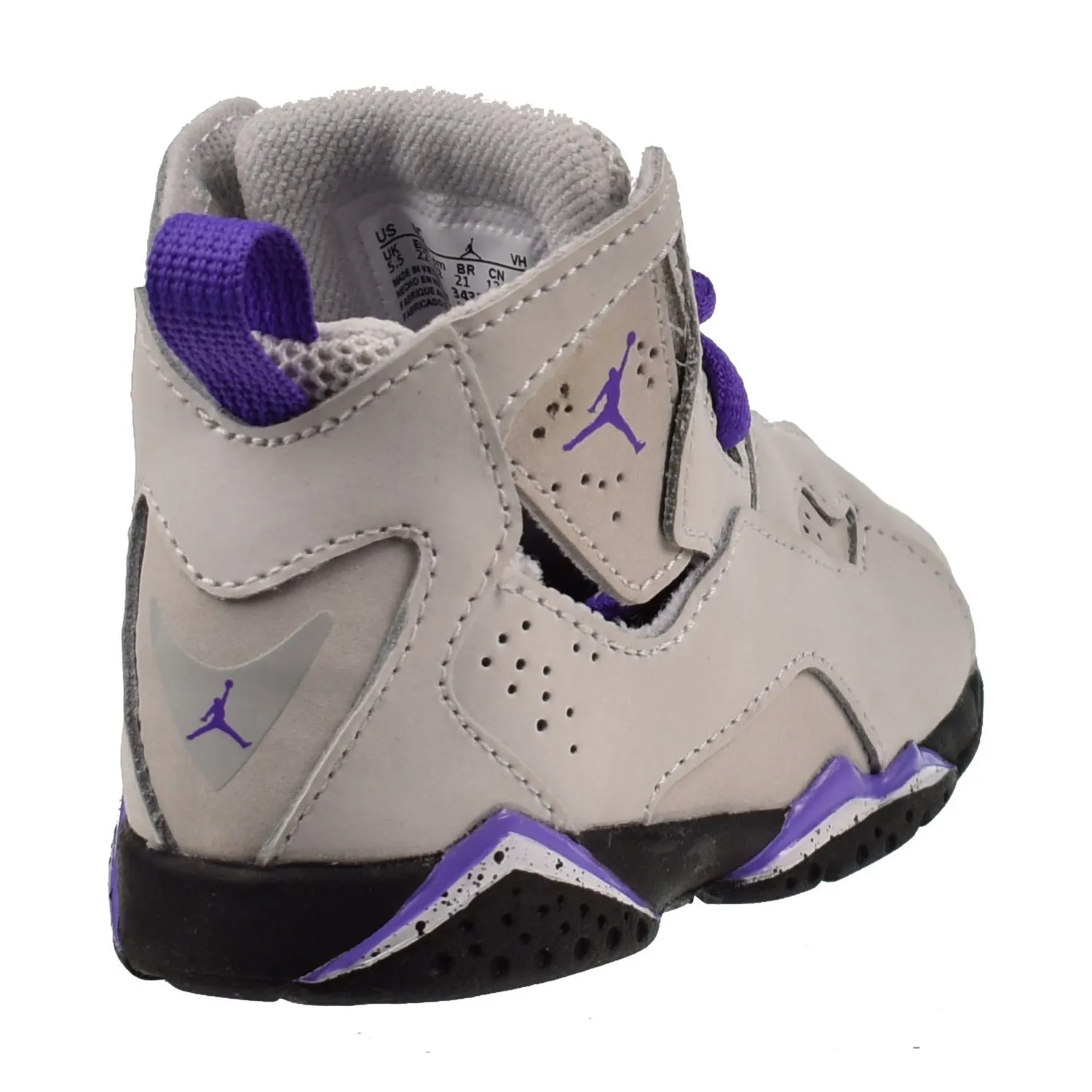 Jordan True Flight (TD) Toddler Shoes Light Grey-Purple
