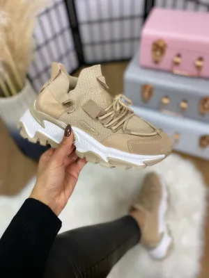 Keeley Sock Style Chunky Sole Trainers