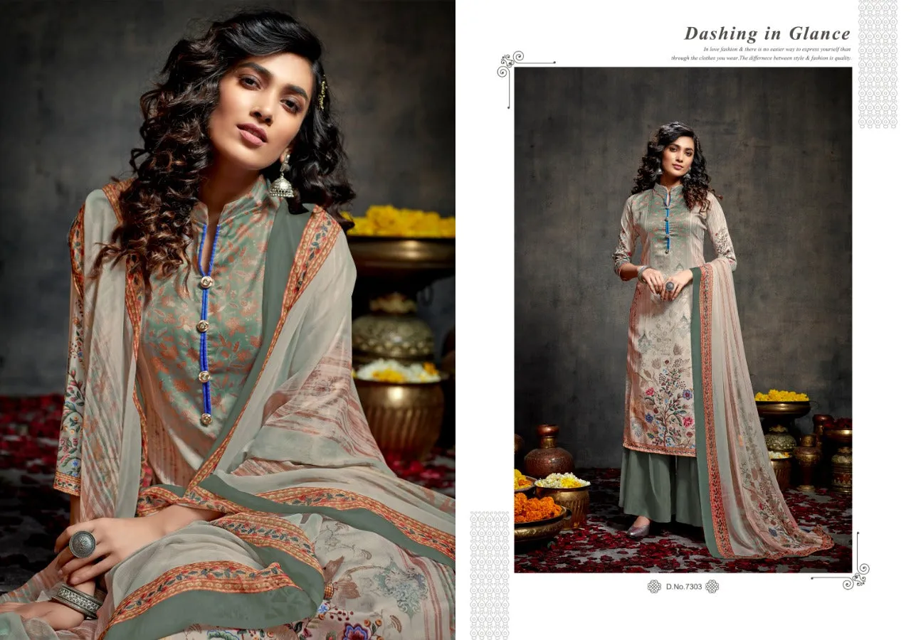Kesar Sara Jam Cotton Digital Print Casual Wear Salwar Suits
