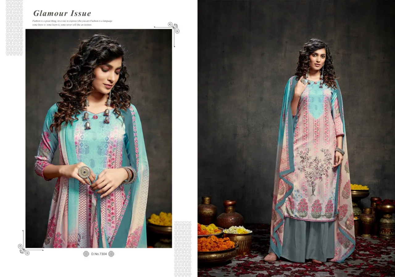 Kesar Sara Jam Cotton Digital Print Casual Wear Salwar Suits