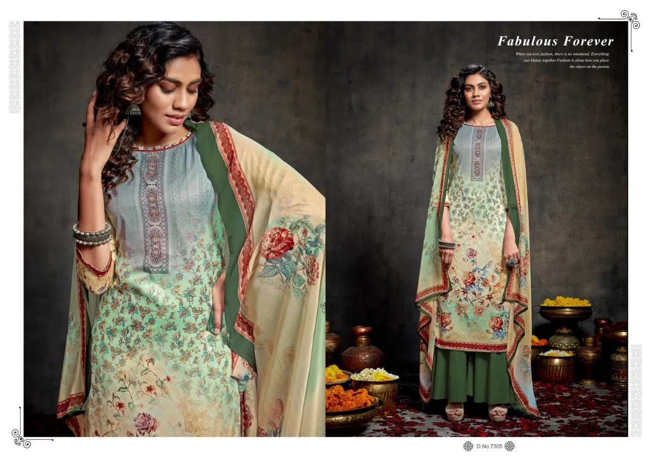 Kesar Sara Jam Cotton Digital Print Casual Wear Salwar Suits