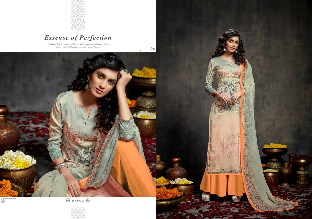 Kesar Sara Jam Cotton Digital Print Casual Wear Salwar Suits