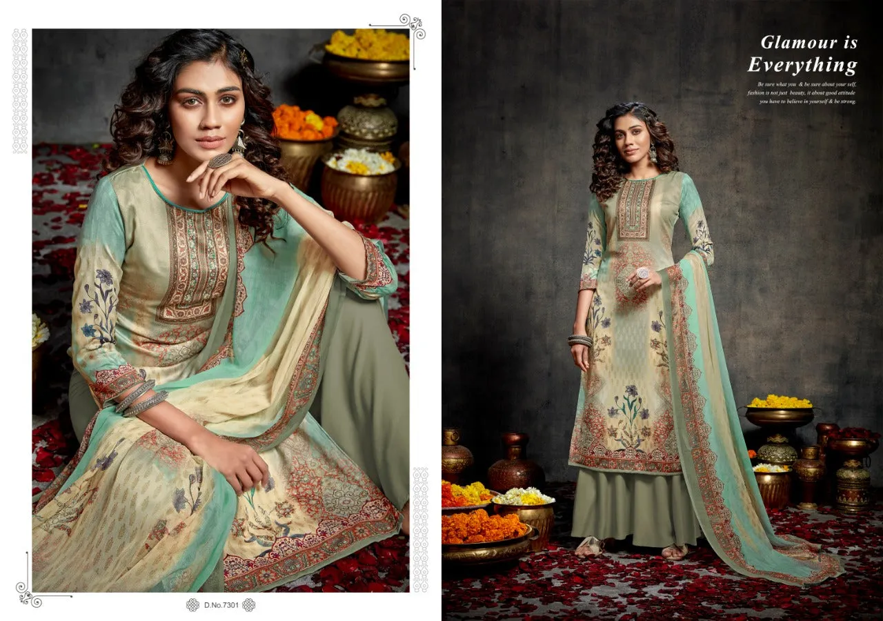 Kesar Sara Jam Cotton Digital Print Casual Wear Salwar Suits
