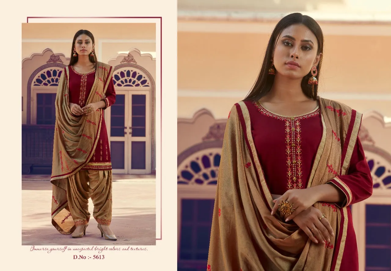 Kessi Fab Launched Patrani Cotton Satin Casual Wear Salwar Suits