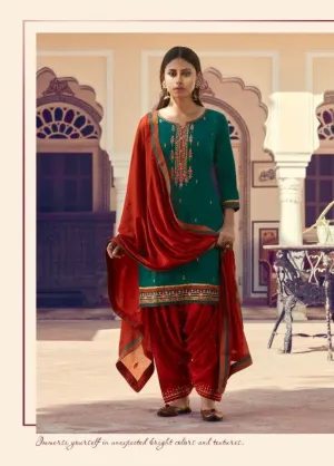 Kessi Fab Launched Patrani Cotton Satin Casual Wear Salwar Suits
