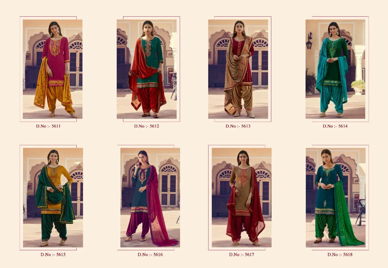 Kessi Fab Launched Patrani Cotton Satin Casual Wear Salwar Suits