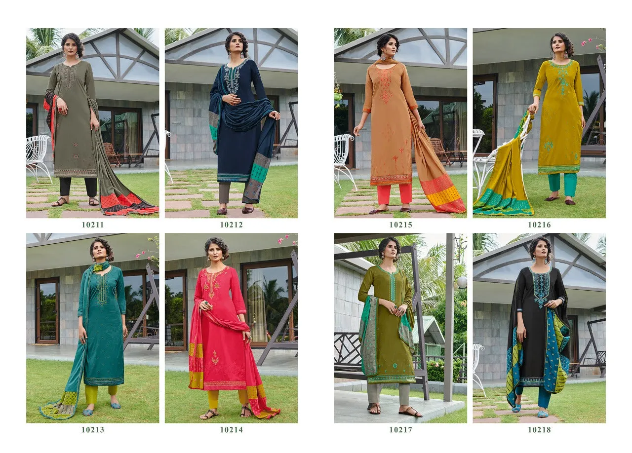Kessi Fab Presents Green Valley Cotton Casual Wear Salwar Suits