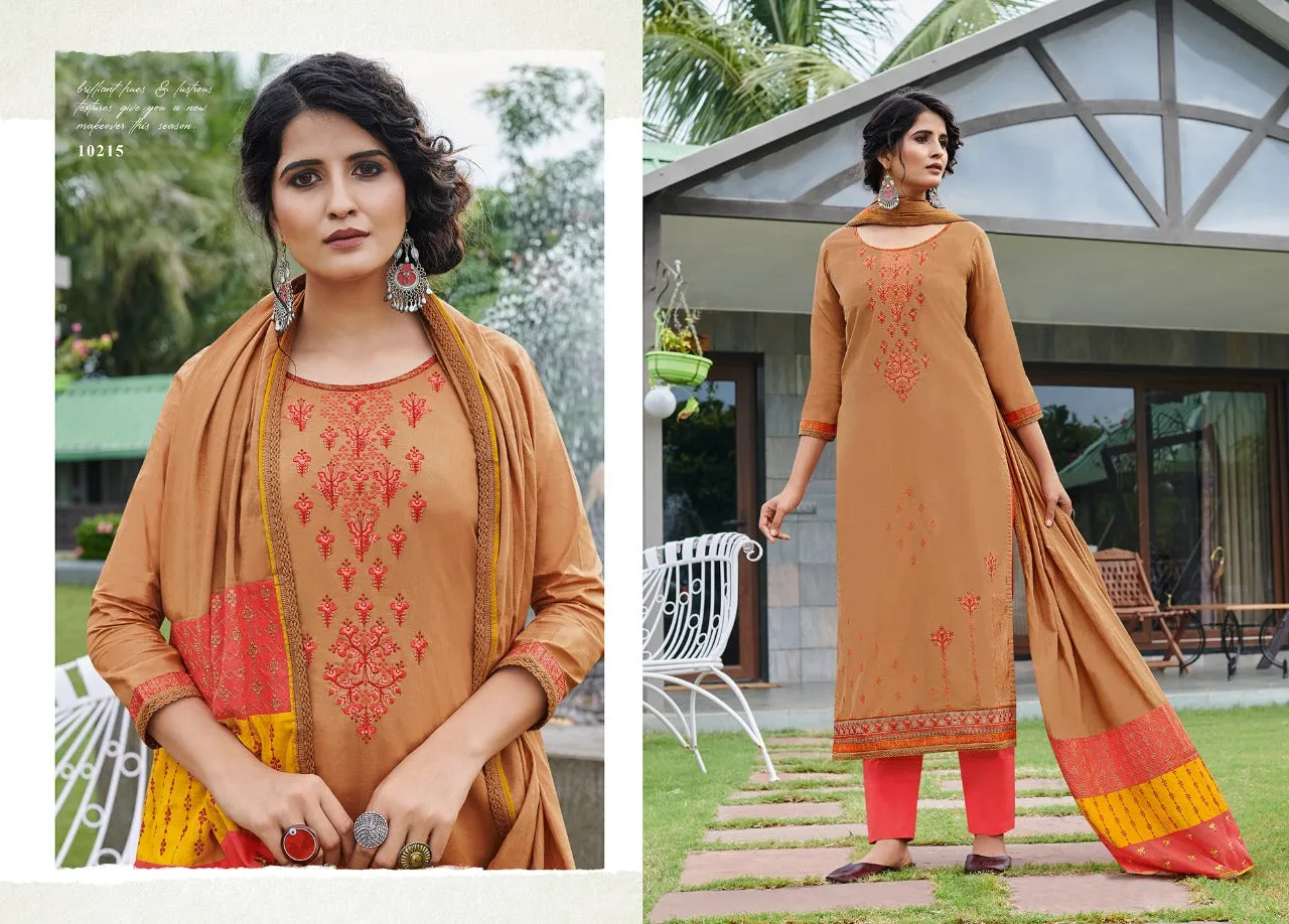 Kessi Fab Presents Green Valley Cotton Casual Wear Salwar Suits