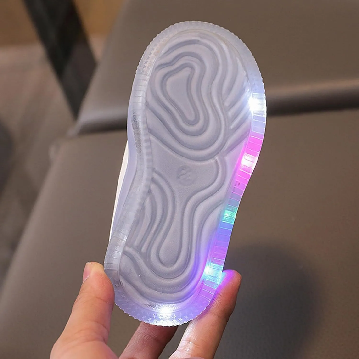 Kids Light Up Flashing Sneaker Athletic Running Shoes Lace-Up Slip-on Sneakers for Boy Girl Kids Glowing Trainer