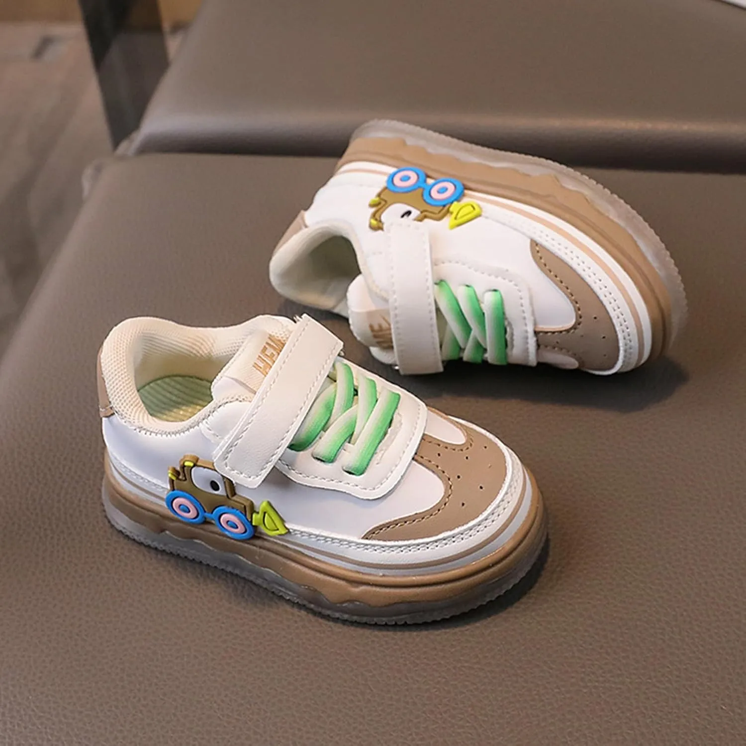 Kids Light Up Flashing Sneaker Athletic Running Shoes Lace-Up Slip-on Sneakers for Boy Girl Outdoor Kids Canvas Shoes