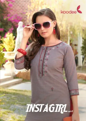 Koodee Instagirl Vol 4 Cotton Casual Wear Kurties