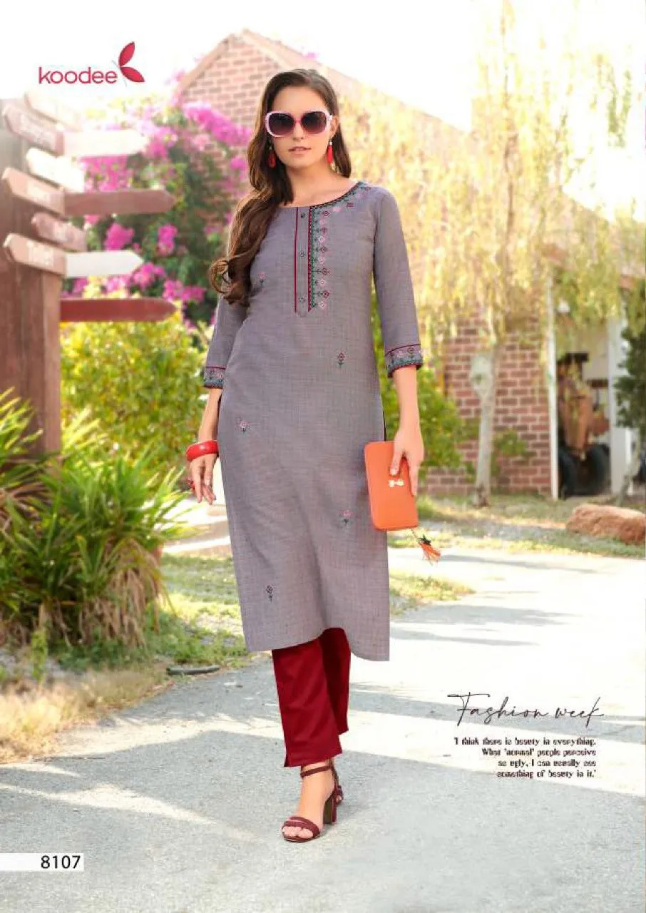 Koodee Instagirl Vol 4 Cotton Casual Wear Kurties