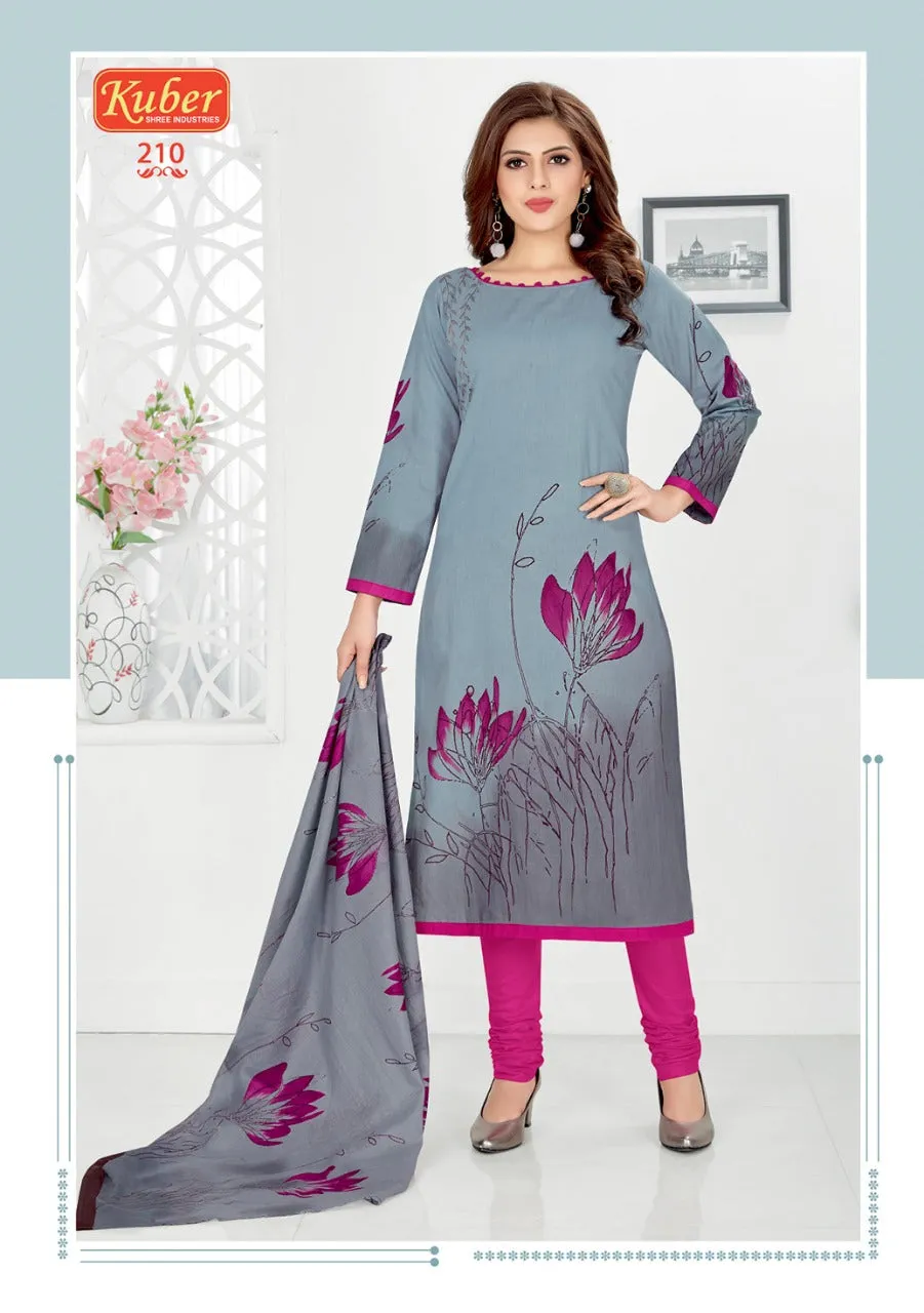 Kuber Launched Priyadarshini Vol 1 Cotton Casual Wear Salwar Suits