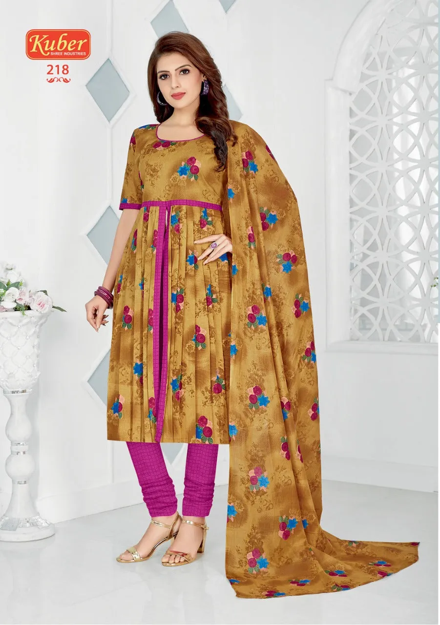 Kuber Launched Priyadarshini Vol 1 Cotton Casual Wear Salwar Suits