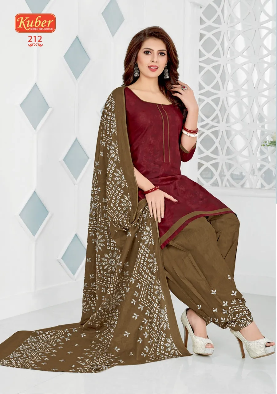 Kuber Launched Priyadarshini Vol 1 Cotton Casual Wear Salwar Suits