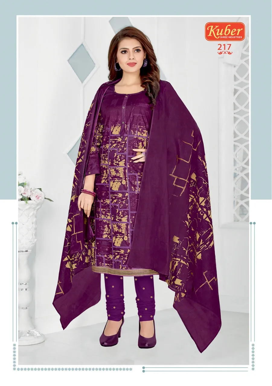 Kuber Launched Priyadarshini Vol 1 Cotton Casual Wear Salwar Suits