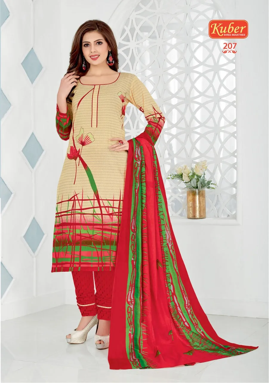 Kuber Launched Priyadarshini Vol 1 Cotton Casual Wear Salwar Suits