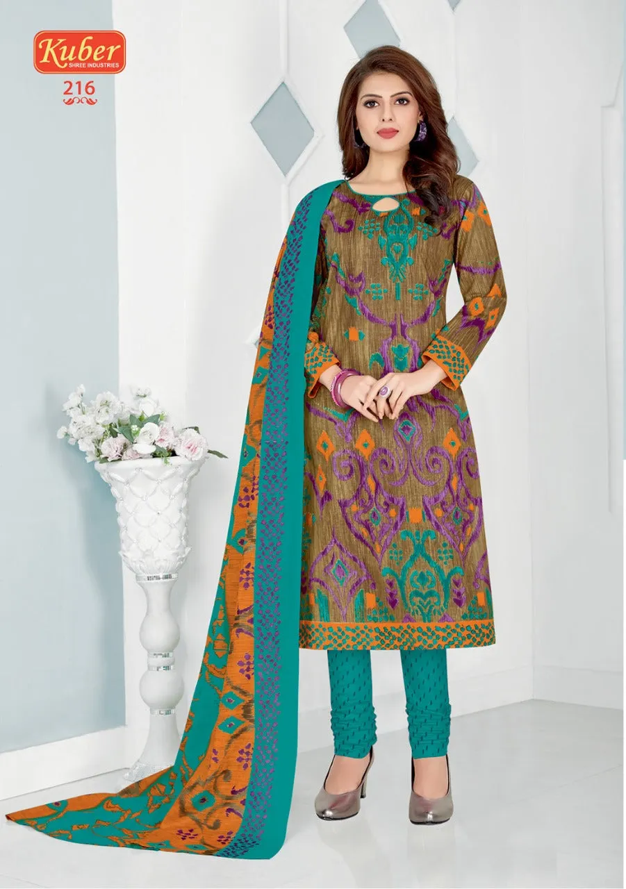 Kuber Launched Priyadarshini Vol 1 Cotton Casual Wear Salwar Suits