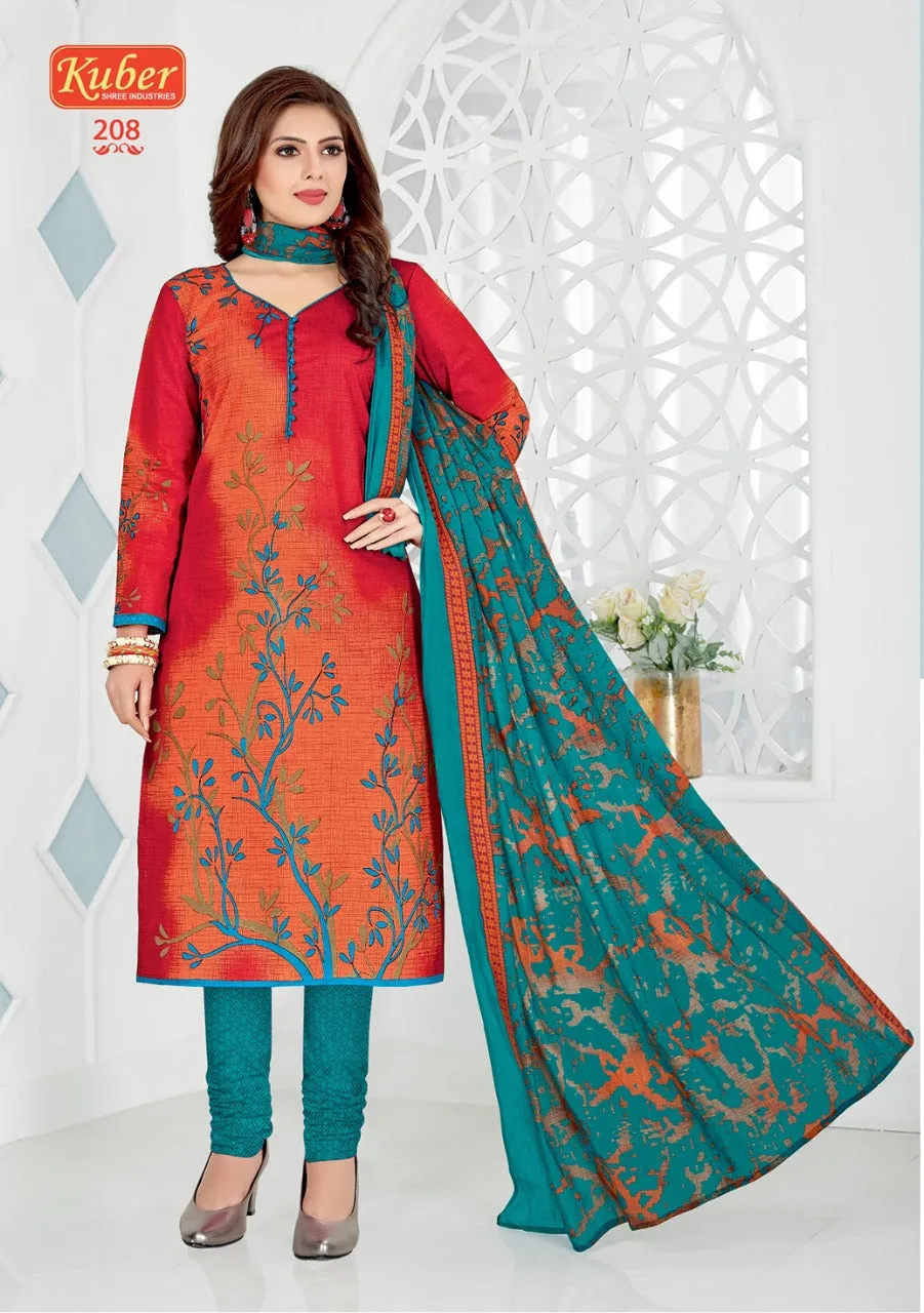 Kuber Launched Priyadarshini Vol 1 Cotton Casual Wear Salwar Suits