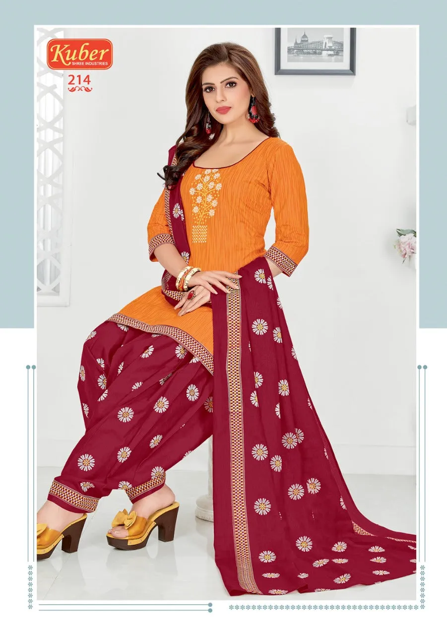 Kuber Launched Priyadarshini Vol 1 Cotton Casual Wear Salwar Suits