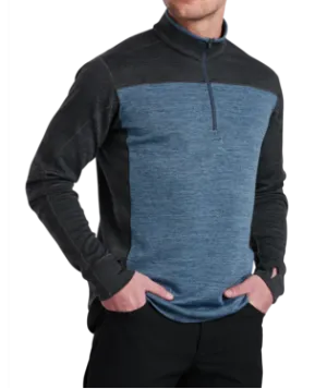Kuhl Mens Blue Charcoal Ryzer 1/4 Zip