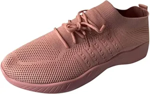 Ladmiple Gym Shoes For Women Workout Running Slip On Lightweight Tennis Shoes Non Slip Fashion Mesh Walking Sneakers