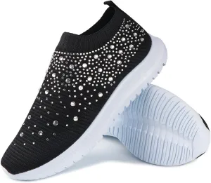 Ladmiple Shoes For Women Sneakers Slip On Walking Tennis Shoes Memory Foam Lightweight Casual Non Slip Running Sneakers
