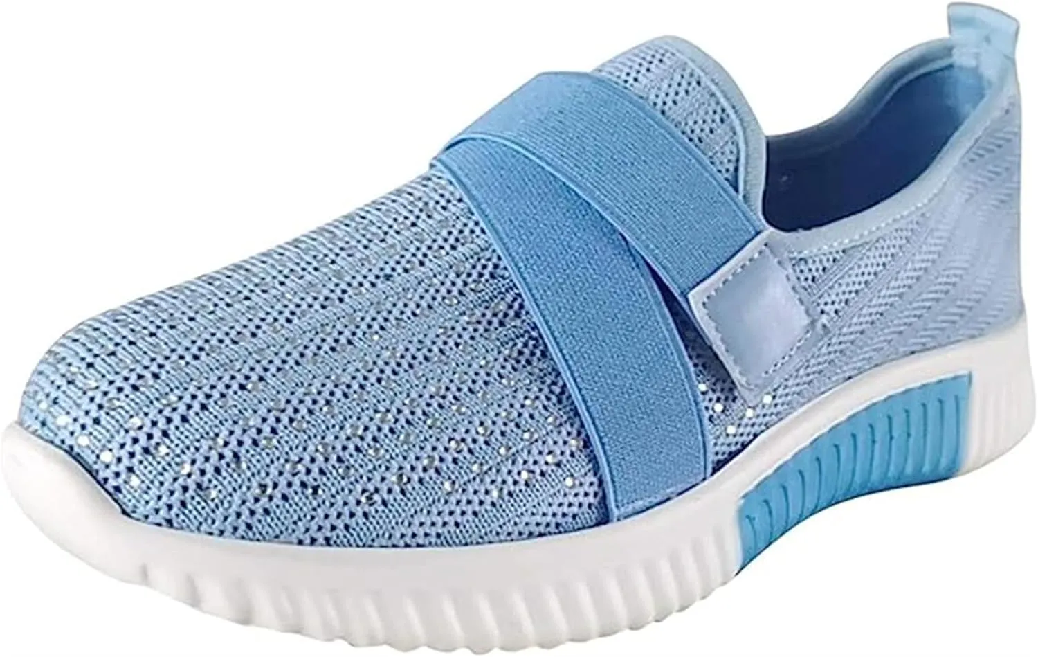 Ladmiple Walking Shoes Women Comfort Slip On Sneakers Arch Support Non Slip Casual Tennis Workout Gym Running Shoes