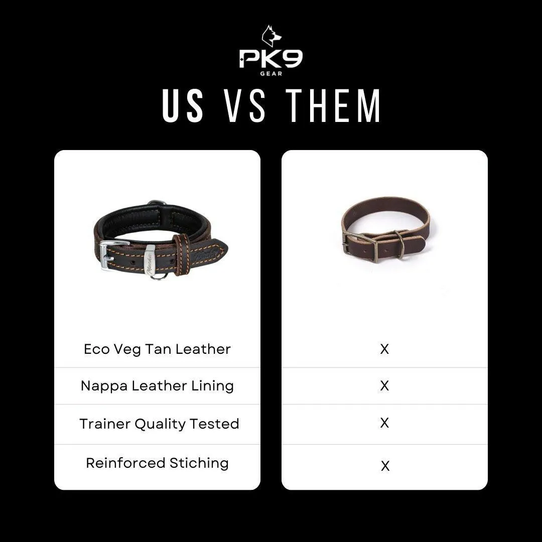 Latigo Leather Dog Collar – Oily Series (Limited Edition)