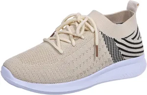 Lausiuoe Sneakers For Women Walking Shoes Slip On Comfort Light Weight Mesh Tennis Shoes Casual Sneakers for Gym Work