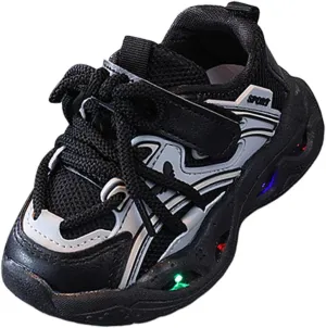 LED Shoes for Toddler Girls Boys Kids Light up Lightweight Shoes Baby Casual Non Slip Luminous Flashing Shoes