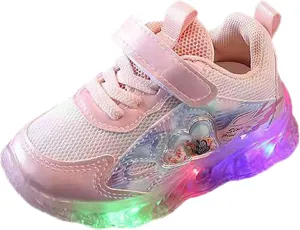 Light Up Shoes for Girls, Toddler Cute Fashion Flashing Running Athletic Sneakers Toddler Girl Slip on Sneaker
