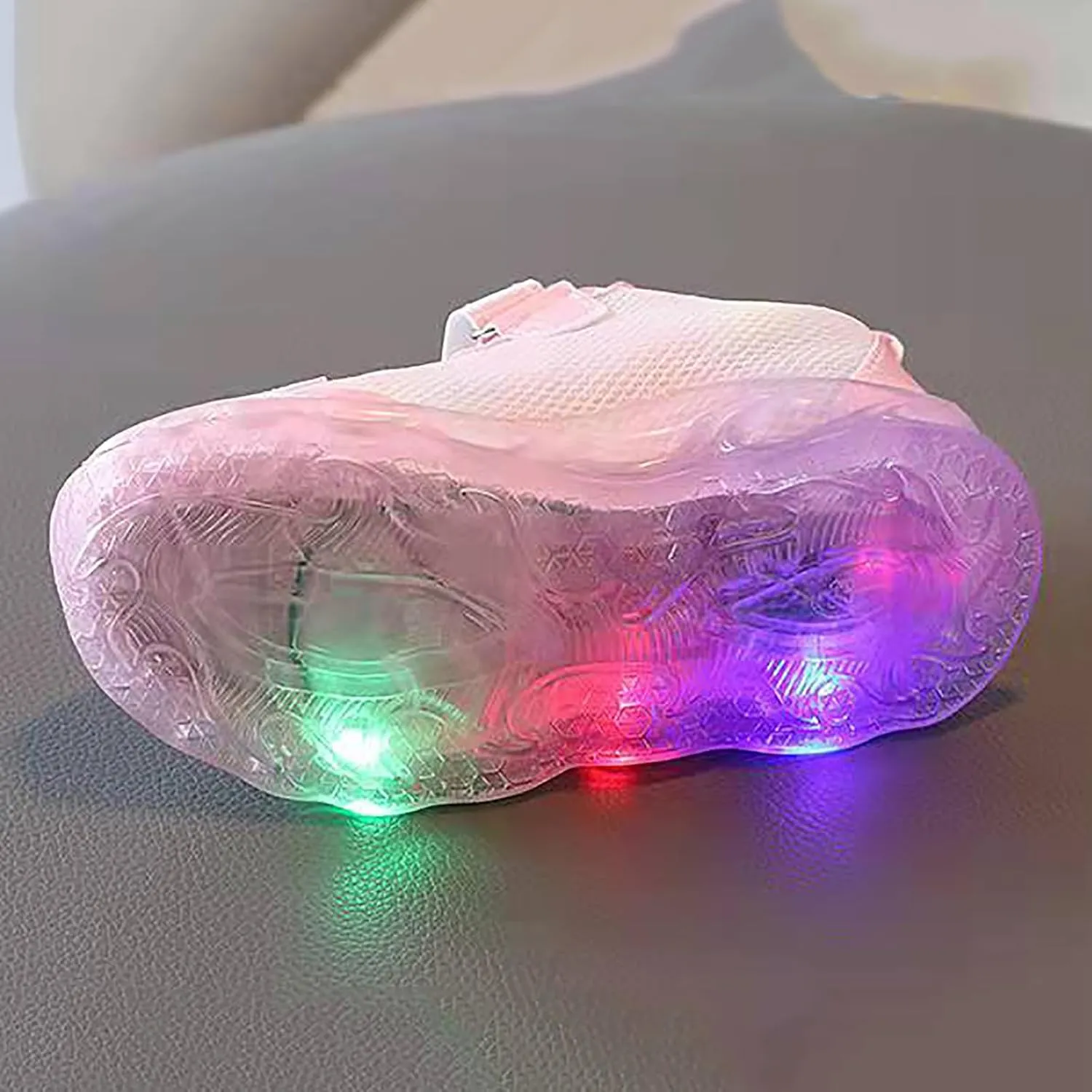 Light Up Shoes for Girls, Toddler Cute Fashion Flashing Running Athletic Sneakers Toddler Girl Slip on Sneaker