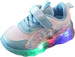 Light Up Shoes for Girls, Toddler Cute Fashion Flashing Running Athletic Sneakers Toddler Girl Slip on Sneaker