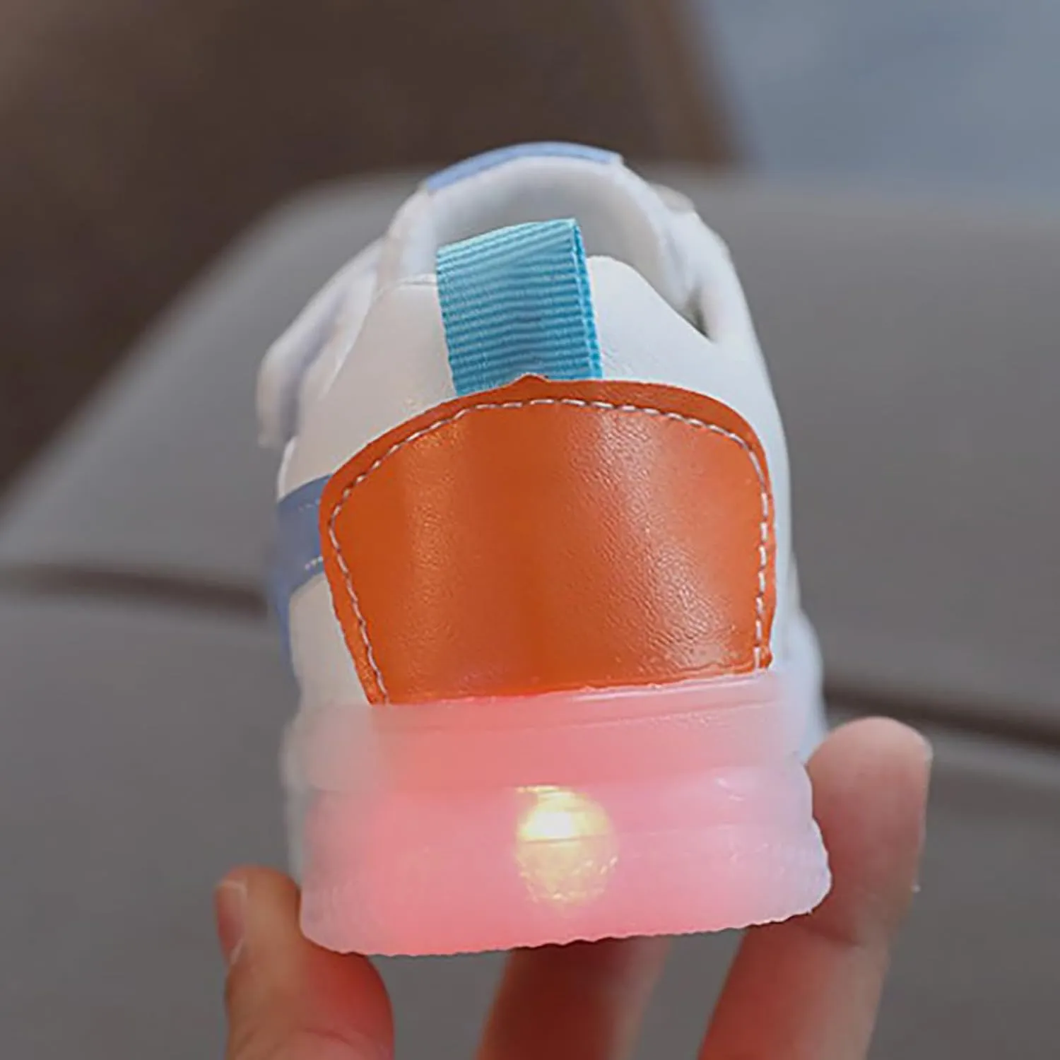 Light Up Shoes Toddler Slip On Lightweight Casual Sneaker Non-Slip Luminous Shoes Platform Walking Shoes