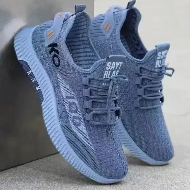 Mens Lightweight Breathable Mesh Sneakers  Trendy Versatility