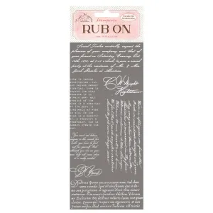 NEW! Create Happiness Rub-Ons - 4" x 8.5" - Writing