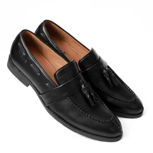 NICHE Peru Black Asthetic Tassel Loafer