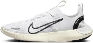 Nike Free RN NN Women's Road Running Shoes (DX6482-100, White/Coconut Milk/Photon Dust/Black) Size 6