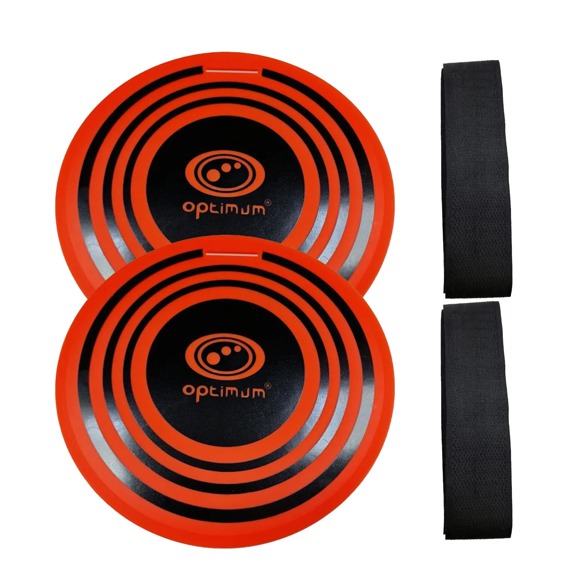 Optimum football soccer hanging target x 2pcs, 9” diameter bullseye