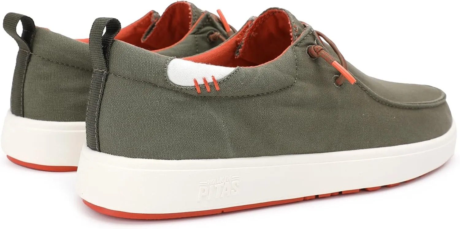 PITAS Biarritz Casual Daily Slip-On Loafers for Men | Comfortable Boat Shoes | Men's Ultra Light & Breathable Shoes | Khaki
