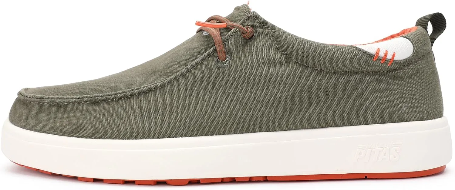 PITAS Biarritz Casual Daily Slip-On Loafers for Men | Comfortable Boat Shoes | Men's Ultra Light & Breathable Shoes | Khaki