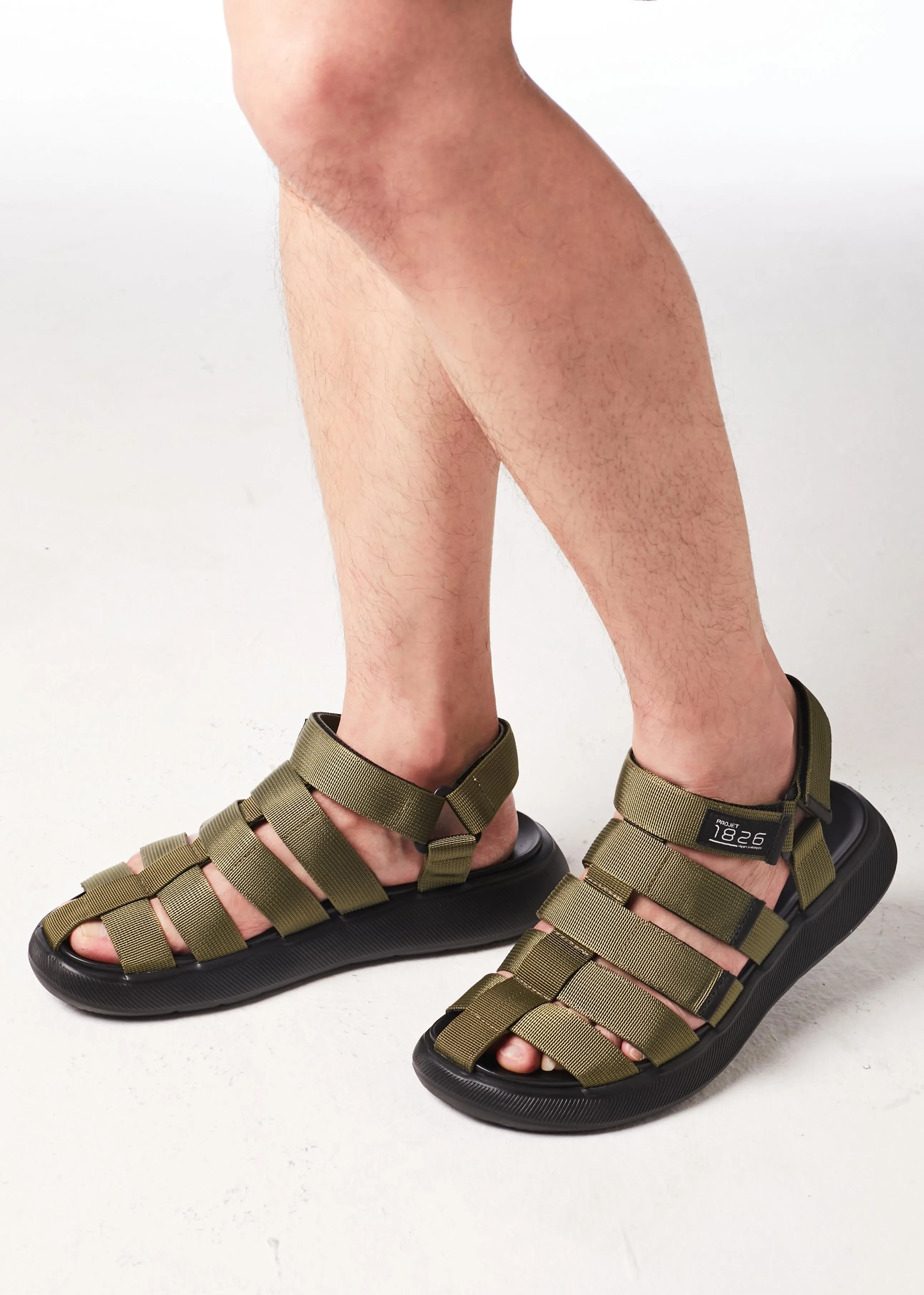 PROJET1826 | EIDEARD Casual Sporty Sandal Green