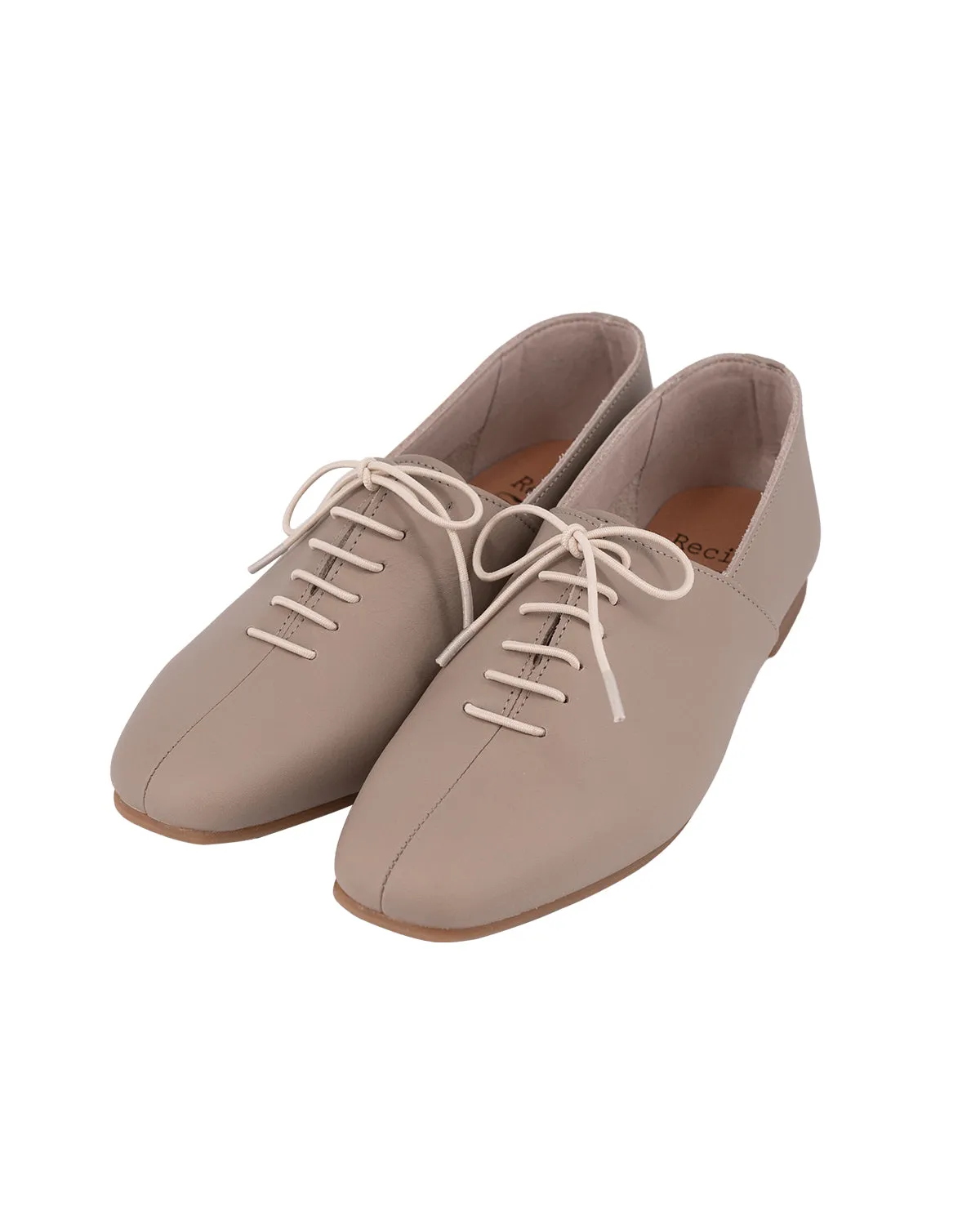 Sara Lace Ups - Cement Beige