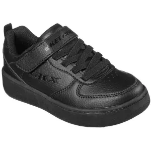 Skechers Boys Trainer Zelda 40597L bbk Black stretch lace