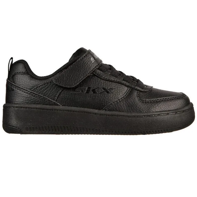 Skechers Boys Trainer Zelda 40597L bbk Black stretch lace