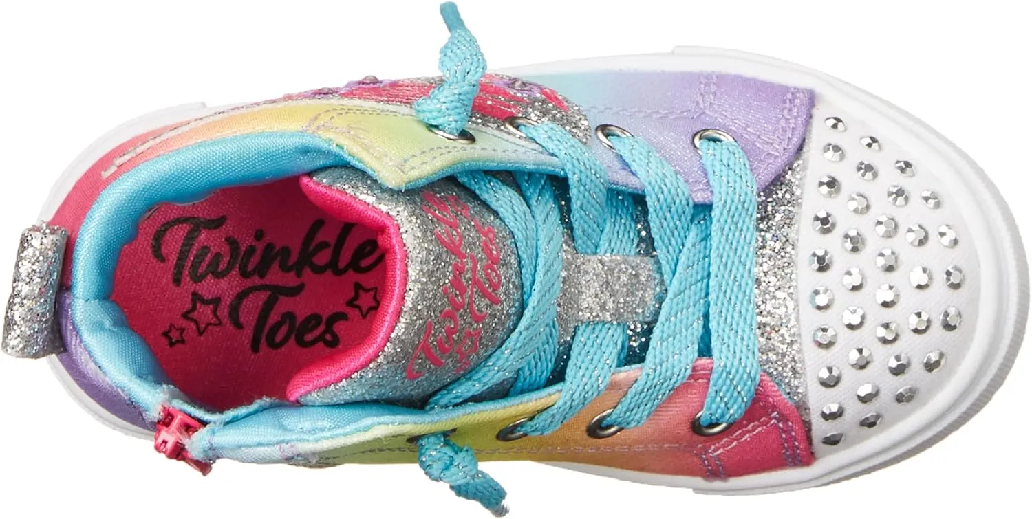 Skechers Unisex-Child Toes Twinkle Sparks-Wing Charm Sneaker