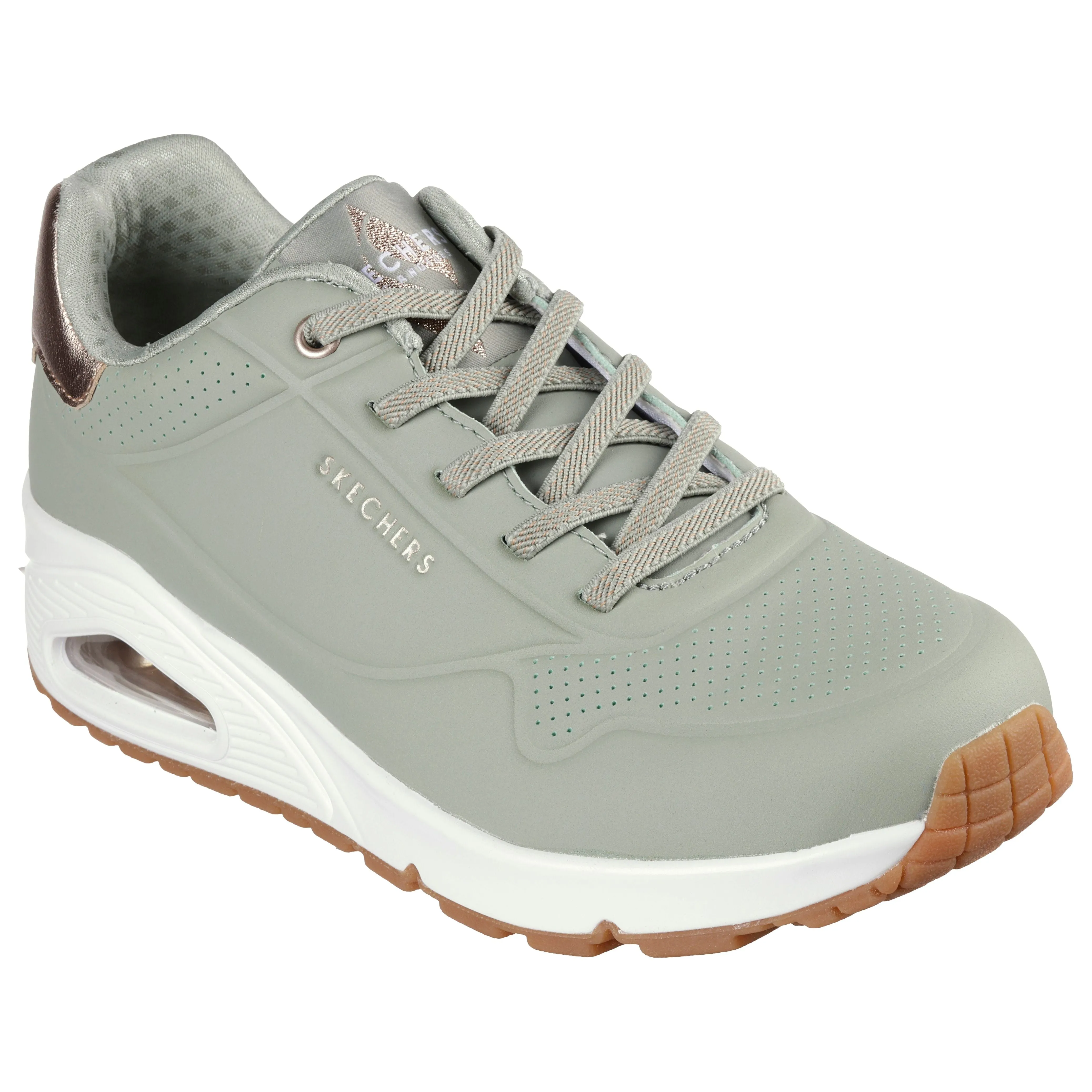 Skechers UNO Trainer 155196 SAGE  Street™ Uno - Shimmer Away.