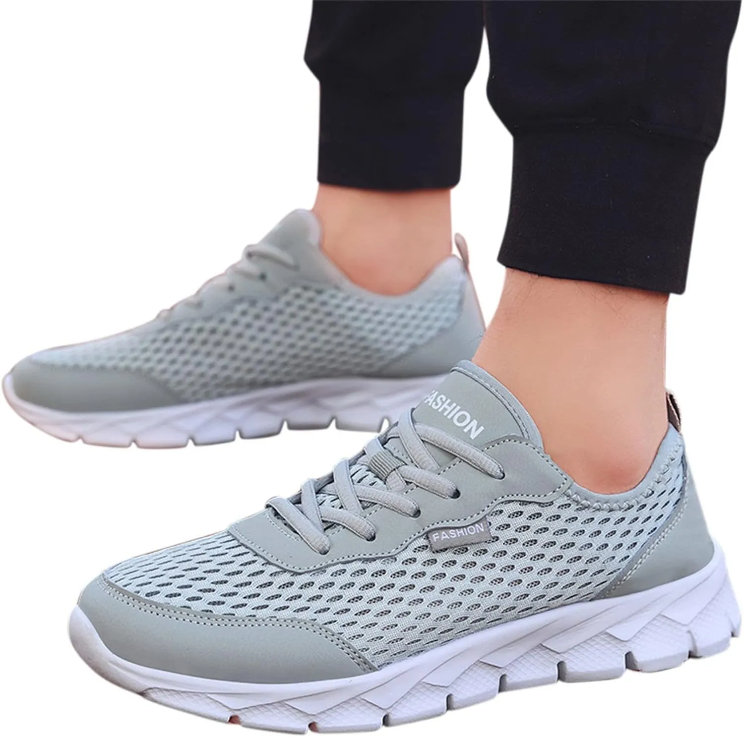 Sneakers for Women Casual Mesh Breathable Lace Up Walking Non Slip Work Shoes Women Athletic Women's Casual Shoes Casual Sneakers Black Tennis Shoe Trainers Shoe